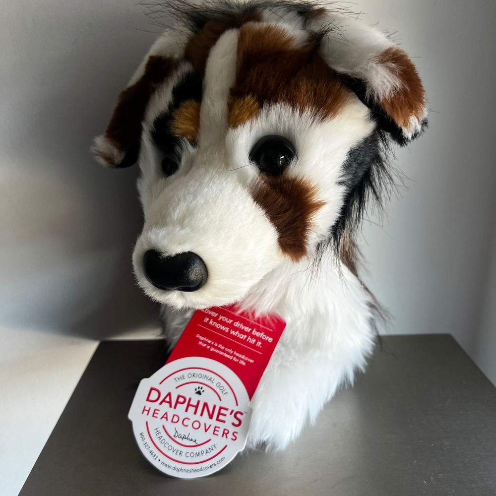 Daphne's Headcovers Australian Shepherd Plush Golf Club Driver Cover New
